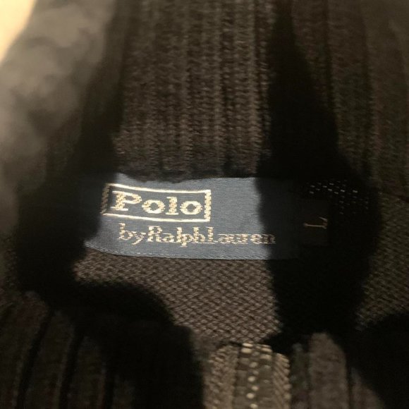 Vintage Y2k Polo Ralph Lauren Striped Zip Up Sweatshirt - Picture 4 of 4